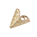 100Pcs Filigree Bead End Bead Caps Crimp DIY Jewelry Findings Handicrafts