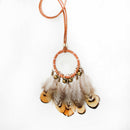 Dreamcatcher Wind Chimes Small Bronze Bells Car Pendant Home Decor Dream Ca C2P9