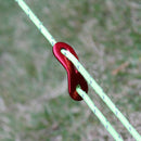 10Pcs Camping Tent Lock Cord Rope Fastener Guy Line Bent Runner Tensioner Alloy