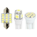 13pcs/set 31mm C5W Doom Light T10 W5W Map License Plate Lamp Car LED Bulbs