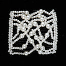 Pearls Stretch Double Side Combs Clips Bun Maker Women Hair Accessories Lady