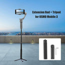 Telescopic Extension Rod+ Tripod Stand for DJI OSMO Mobile 3 2 Feiyu Zhiyun A