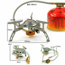 3500W Foldable Camping Gas Stove Outdoor Windproof Cooking Split Burner New