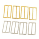 8Pcs Metal 38mm Tri-glide Backpack Straps Slider Adjust Bag Buckles Webbing