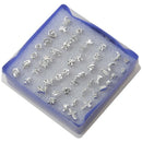 5X(24Pairs/Set Wholesale Girl Mixed Shape Allergy Earring Stud Pin Lots Fa N3J7)