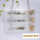 Doorplate Molds For Store Door Hanging Plate Home Office Silicone DIY Crafts