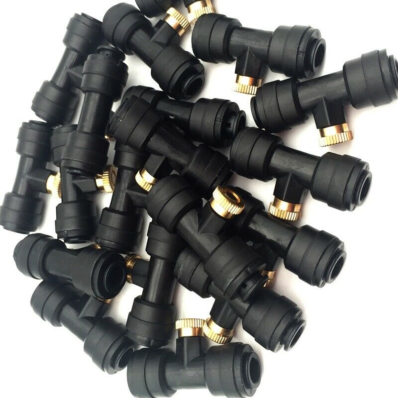 Slip-Lock Outdoor Misting Nozzle Tees Water Mist Mister Nozzle, Misting Noz
