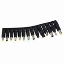 28x DC Power 5.5x2.1mm Jack to 28 Plug Power Adapter for Notebook Black