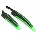 Mountain Bike Bicycle Cycling Front Rear Mudguard Black green I7E1