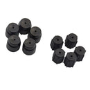 10x AC Charging Port Service Cap R134a 16mm 13mm High Low Side Caps Black