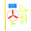 Fun physics experiment Air driving power racing car DIY educational kit kid gi-Q