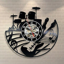 Timelike Cd Vinyl Record Wall Clock Modern Design Musical Theme Decorative