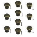 10x Retro Zinc Alloy Cupboard Kitchen Drawer Cabinet Door Pull Handle Knob