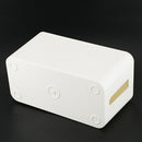 New ABS Cable Management Box Cord Organizer Kit Cover Conceal Hide Wire Plu