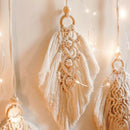 Boho Macrame Wall Hanging Tapestry Leaves Pendant Woven Handmade Home Decor