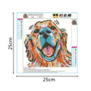 5D Diamond Painting Beauty Colored Dog Diamond Embroidery Full Portrait Dia M8J2