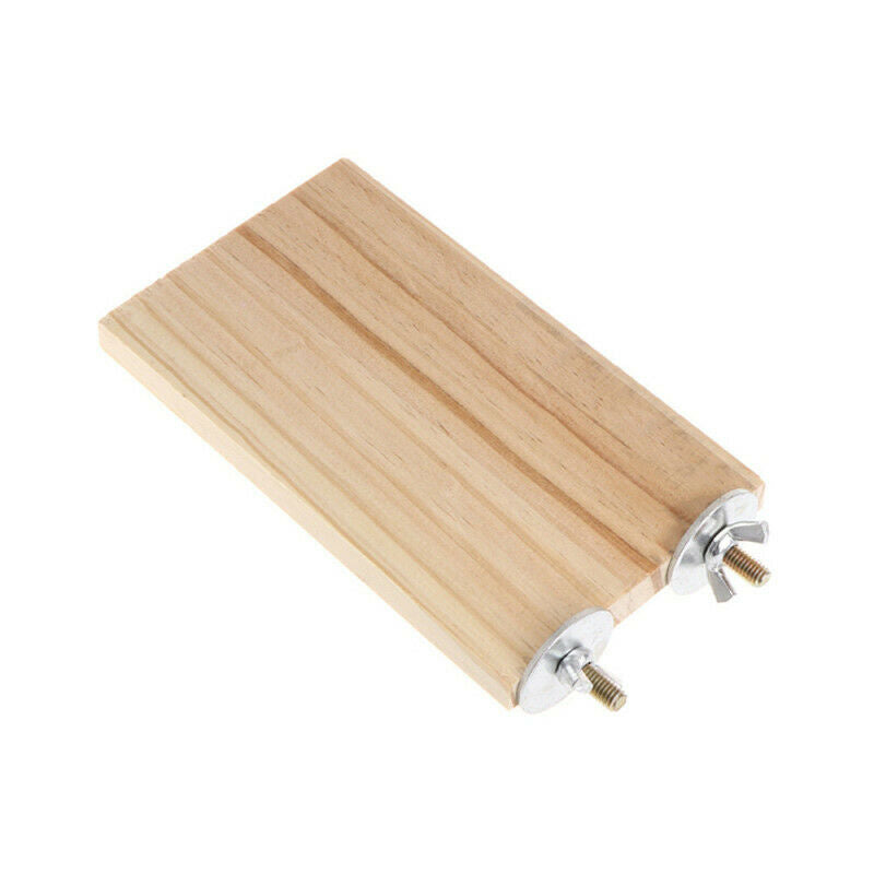 Pet Parrot Bird Parakeet Cage Wood Wooden Perches Stand Platform Toys