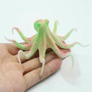Fluorescent silicone Octopus Decorations With Cup Sucker for Green Aquarium