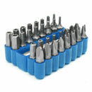 Security Bit Set Tamper Proof Torx Spanner Screwdriver Star Hex Holder Rod Kit
