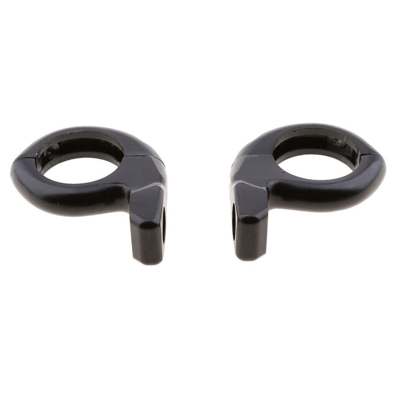 1'' Motorcycle Handlebar Turn Signal Clamp Mirrors Adapter 10mm 8mm  Black