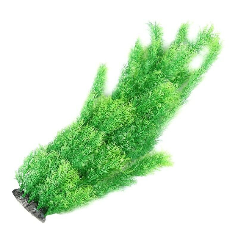 21.6" Height Green Plastic Artificial Water Plant Grass for Fish Tank
