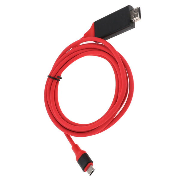 Type-c to HDMI Cable Male to Male Converter Cord Plug & Play Support 4k