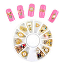 Nail Art Rhinestones Geometric Pattern Nails Wheel DIY Stone Decor Ornament