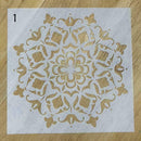 9pcs/set Walls Painting Layering Stencils Scrapbooking Embossing Template H F5U6