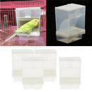4x No Mess Bird Feeder Parrot Integrated Automatic Feeder for Budgerigar Canary
