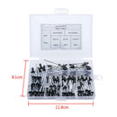 120pcs/set M2.4 M3.2 M4 Aluminum Blind Rivets Rivets Dome Head Open End XTE