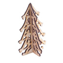 2pcs Christmas Tree Wood Chip Ornaments Xmas Hanging Pendant Decor