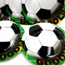 10pcs / lot football party plates football dishes kids birthday party baby
