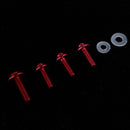 158Pcs Motorcycle Fairing Bolt Kit Bodywork Fastener Clips Screws Assy - Red