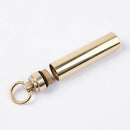 Waterproof Brass Pill Box Case Medicine Capsule Holder Outdoor Survival Intrigui