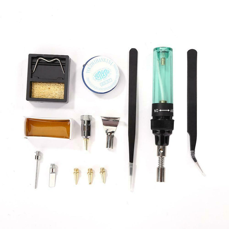 Portable Butane Gas Electric Soldering Iron Set Universal Solder Iron+Plastic Bo