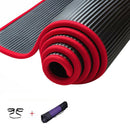 10Mm Thick Non-Slip Yoga Mat Nbr Fitness Pilates Mat Anti-Tearing Edge Begi O2O5