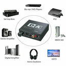 Digital Optical Coaxial Toslink to Analog RCA 3.5mm Headphone Audio Converter