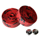 2 XCycling Road Bike Sports Cork Handlebar Tape+ 2 Bar plug black+red