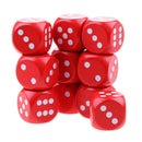 Collectible D6 Wooden Dice Dotted 10x for Table Card Game MTG DND Prop Red