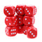 Collectible D6 Wooden Dice Dotted 10x for Table Card Game MTG DND Prop Red