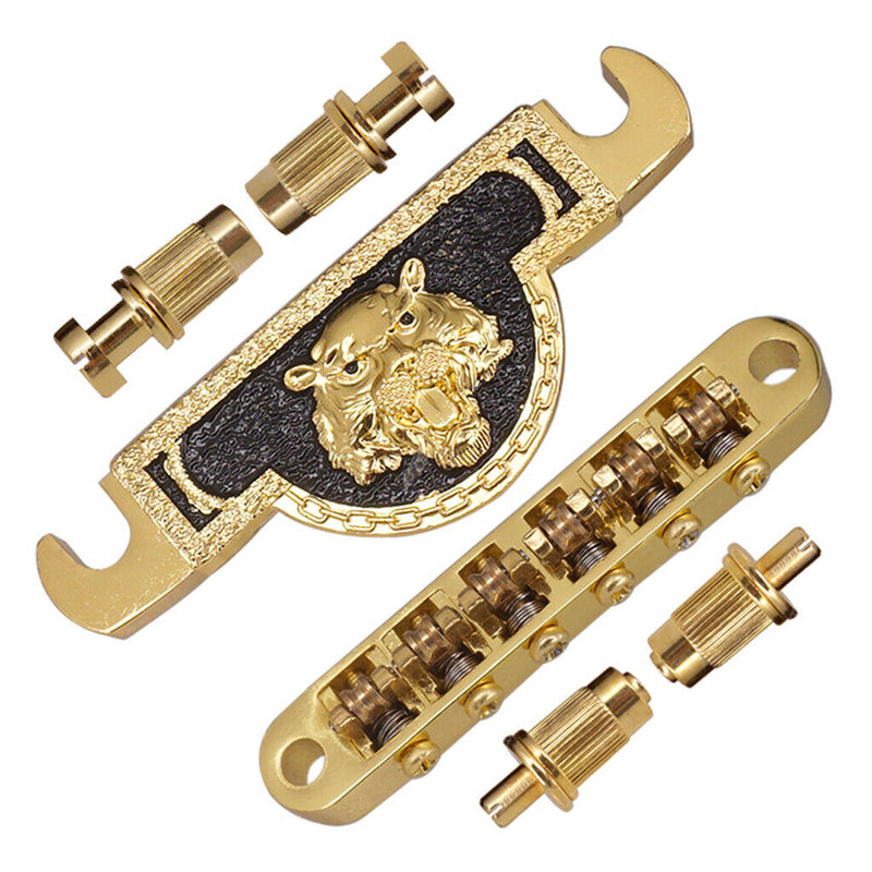 1 Set Zinc Alloy Bridge & Tailpiece for Gibson Les Paul Guitar Replacements,