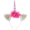 Unicorn Horn Headband Fancy Dress Adults Girls Party Flower Hairband Red