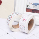 2 Rolls flowers thank you stickers scrapbooking packaging seal labels sticke Gw