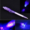 New 1pc Invisible Ink Spy Pen Built in UV Light Magic Marker Secret Message
