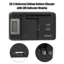 SS-5 Universal Battery Charger USB Phone Charger with LCD Indicator Display