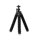 Flexible Octopus Phone Tripod Bracket Monopod with Phone Clip (Black