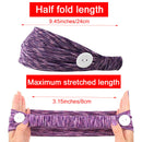 4pcs Face Cover Holder Yoga Non Slip Women Button Headband Elastic Wide Edge