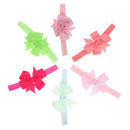 Baby Girls Headbands and Forked Tail Bow Hair Accessories(6 Colors)