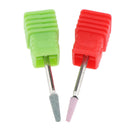 2 Pieces Ceramic Nail Drill Bit Set, Manicure Pedicure Nail Art Accessoires Tool