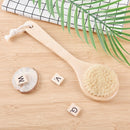 Natural Wood Bristle Body Brush Long Handle Bath Shower Spa Scrubber 3C